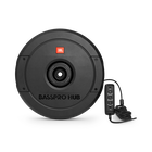 JBL BassPro Hub - Black - 11" (279mm) Spare tire subwoofer with built-in 200W RMS amplifier with remote control. - Hero