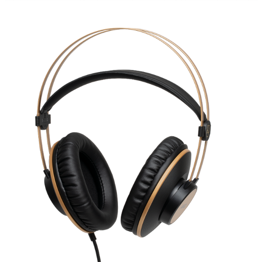 Genuine AKG K92 Over-Ear Closed-Back Monitor Studio Stereo Headphones  Black/Gold 885038038795