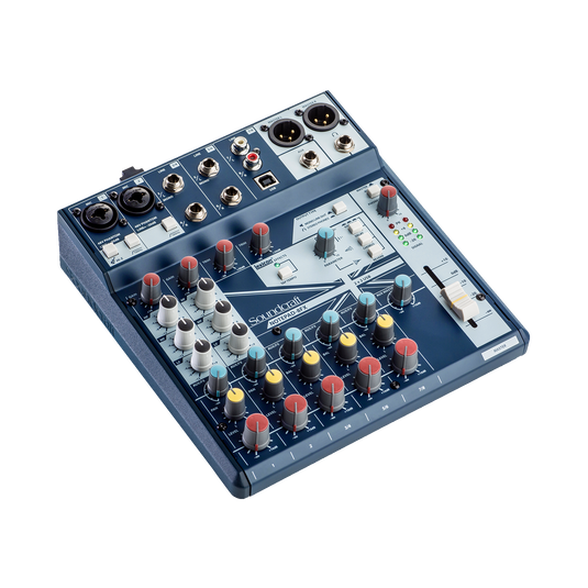 Notepad-8FX | Small-format analog mixing console with USB I/O and
