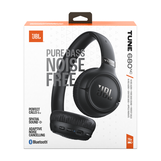 【完動品】JBL TUNE 680NC ワイヤレスヘッドホン ブラック＜美品＞ JBL Tune 680NC | Wireless on-ear Noise cancelling headphones