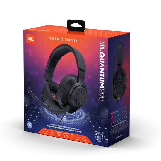 Jbl quantum 200 black store