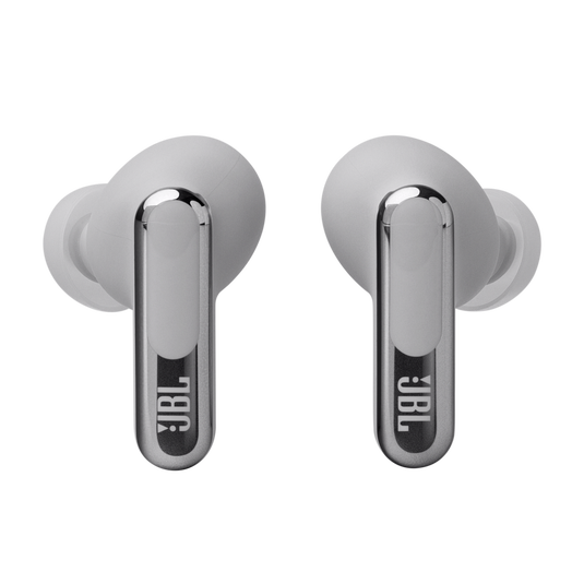 JBL Live Beam 3 ワイヤレスイヤホン シルバー JBL Live Beam 3 | True wireless noise-cancelling closed-stick earbuds