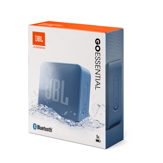 JBL Go Essential - Blue - Portable Waterproof Speaker - Detailshot 1 image number null