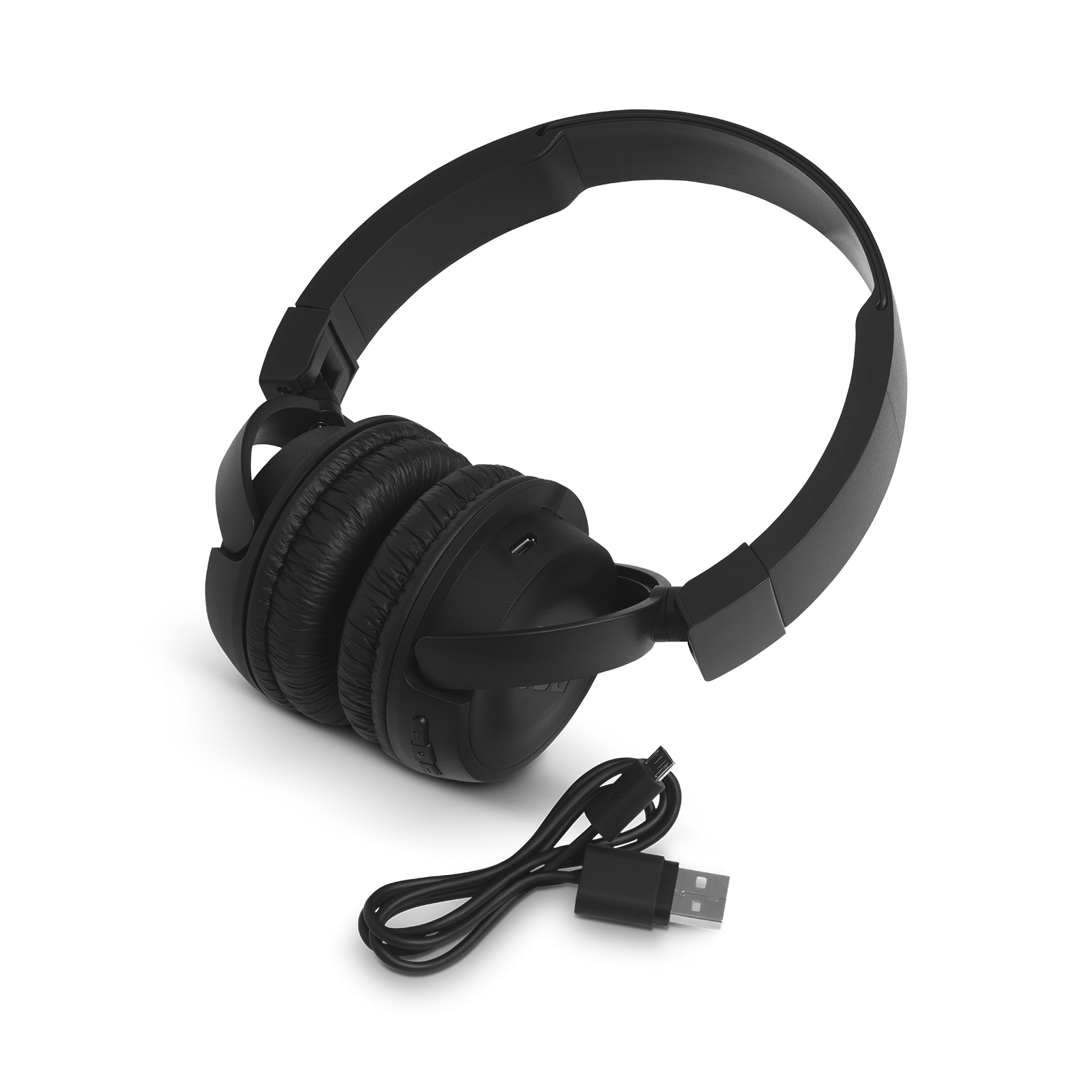JBL T460BT - Black - Wireless on-ear headphones - Detailshot 2