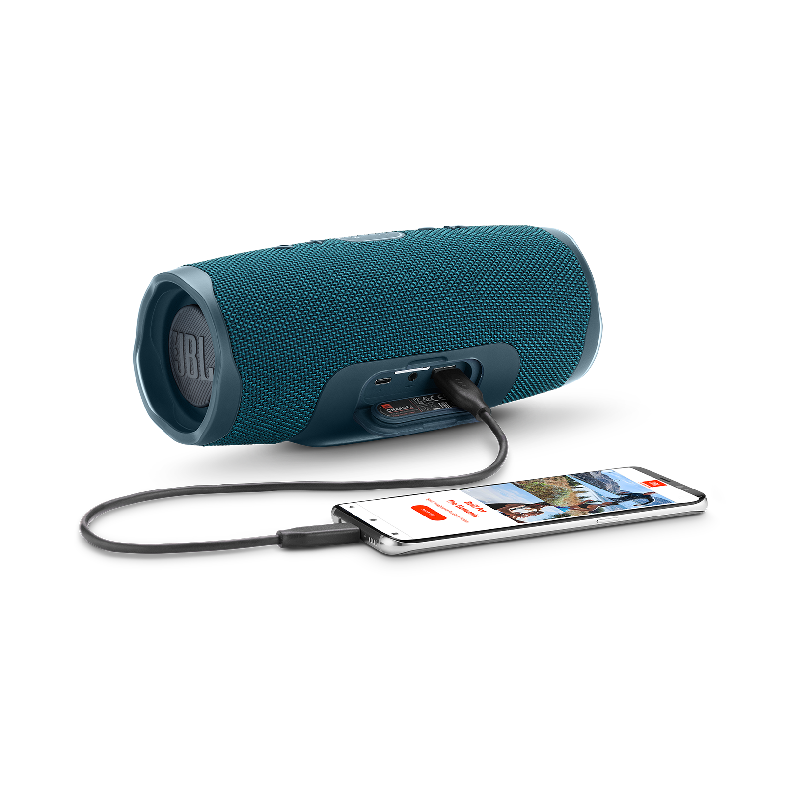 JBL Charge 4 - Blue - Portable Bluetooth speaker - Detailshot 4
