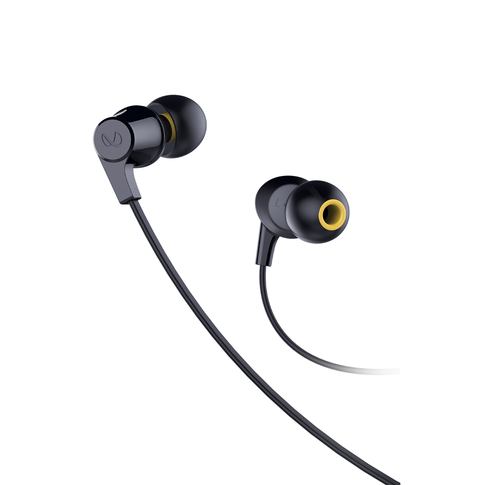 INFINITY ZIP 100 - Black - In-Ear Wired Headphones - Front