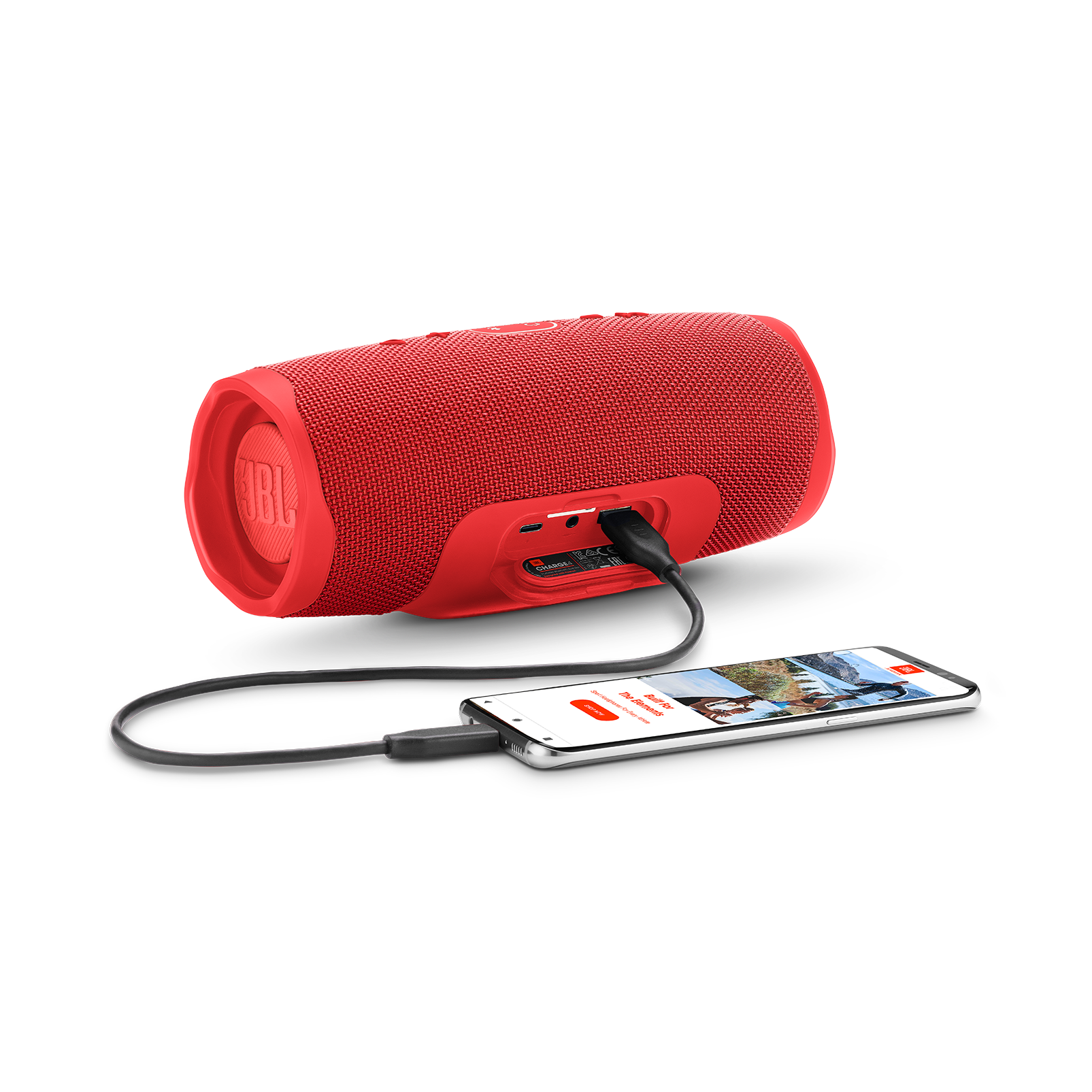 JBL Charge 4 - Red - Portable Bluetooth speaker - Detailshot 4