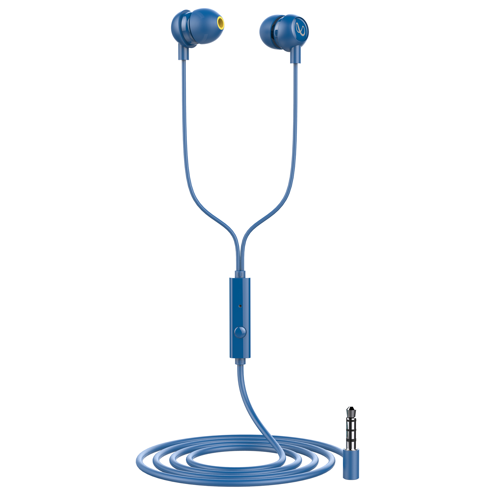 INFINITY ZIP 20 - Blue - In-Ear Wired Headphones - Left
