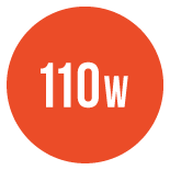 110W power output