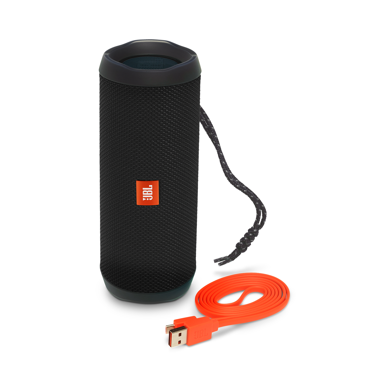JBL Flip 4 - Black - A full-featured waterproof portable Bluetooth speaker with surprisingly powerful sound. - Detailshot 1